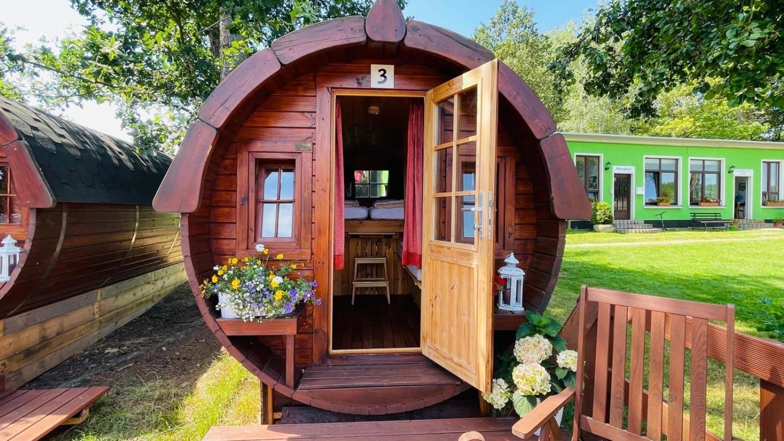 Campingplatz Koberbachtalsperre - Campingfass Mieten Langenbernsdorf Exterior photo